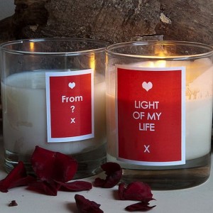 Valentine's Day candles